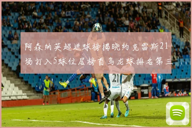 阿森纳英超进球榜揭晓约克雷斯21场打入5球位居榜首乌龙球排名第三
